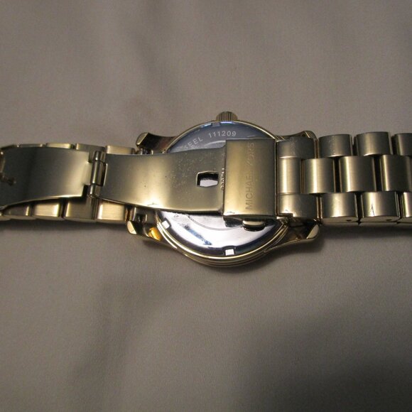 Michael Kors Stainless Steel Watch/ Emerald/Crystal Face - Picture 3 of 9